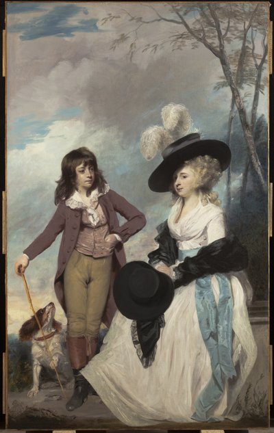 Maria Marow Gideon and her brother, William by Joshua Reynolds